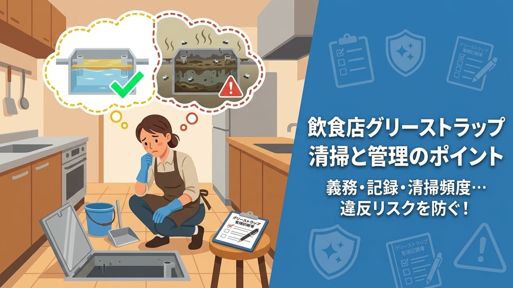 グリストラップ（グリスト）とは？構造・掃除義務・法的リスクを完全解説【飲食店経営の必須知識】
