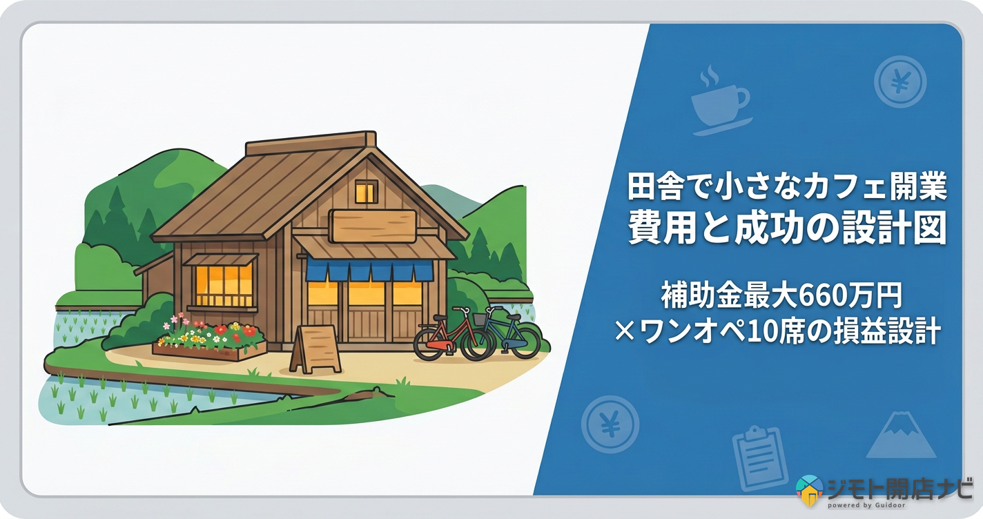田舎で小さなカフェ開業 費用と成功の設計図