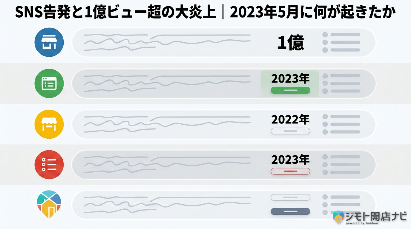 SNS告発と1億ビュー超の大炎上