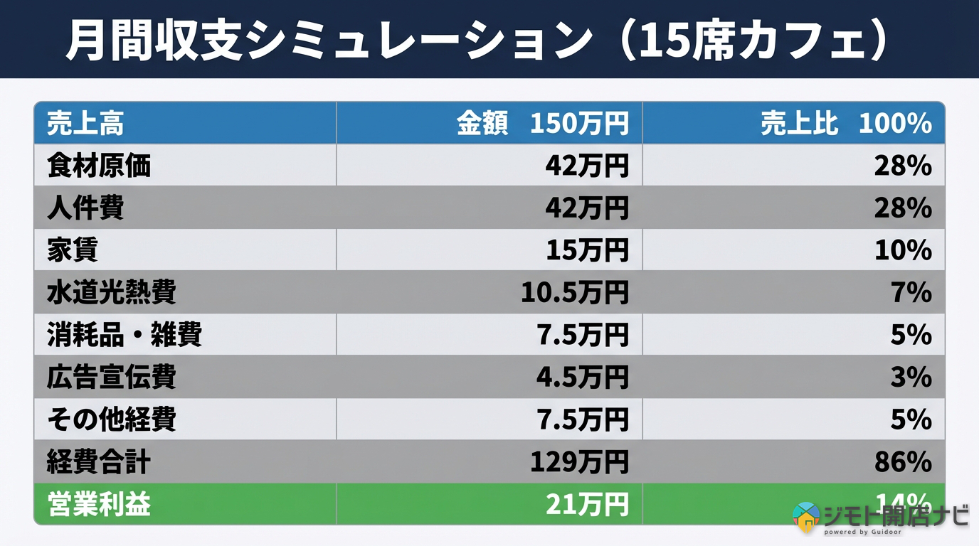 月間収支シミュレーション