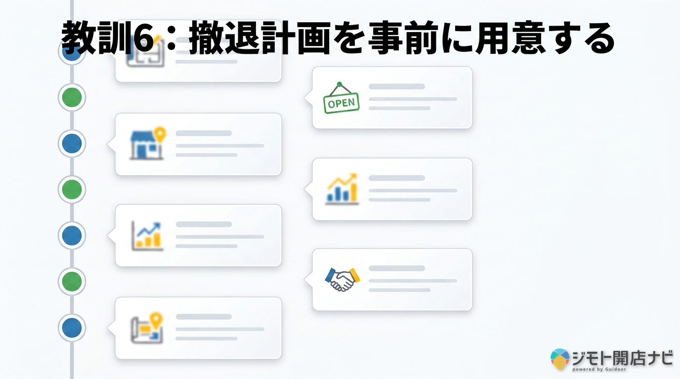 撤退計画の事前準備