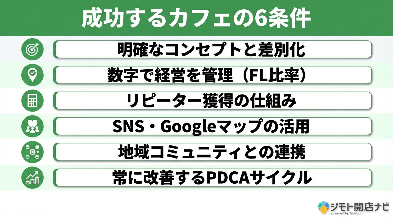 成功するカフェの6条件