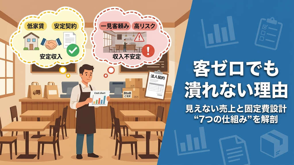 客がいないのに潰れない飲食店の理由7選｜公的データと経営指標で解明する"見えない黒字"の仕組み