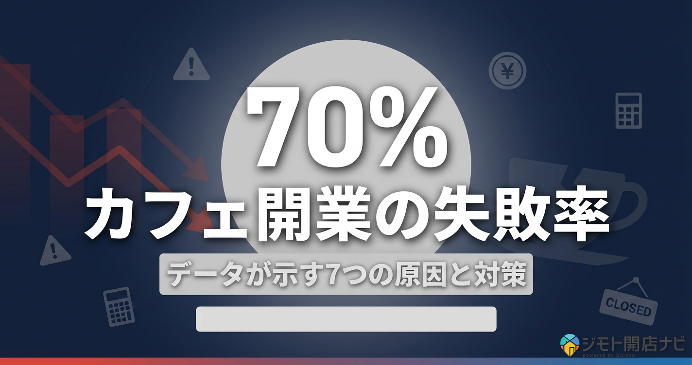カフェ開業 失敗率70%の真実