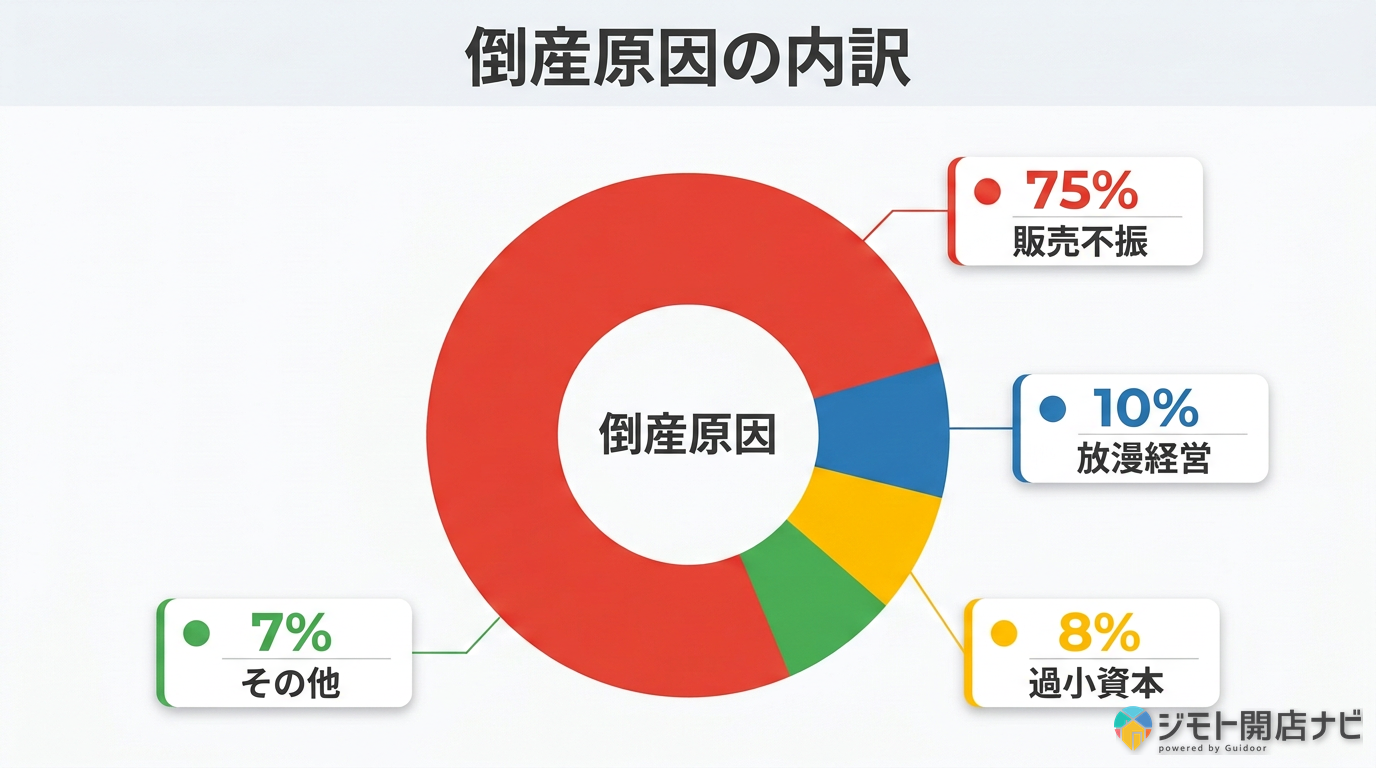倒産原因の内訳