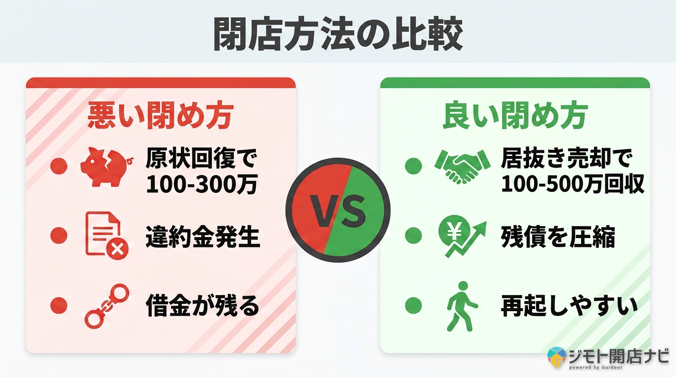 借金を残さない閉店方法