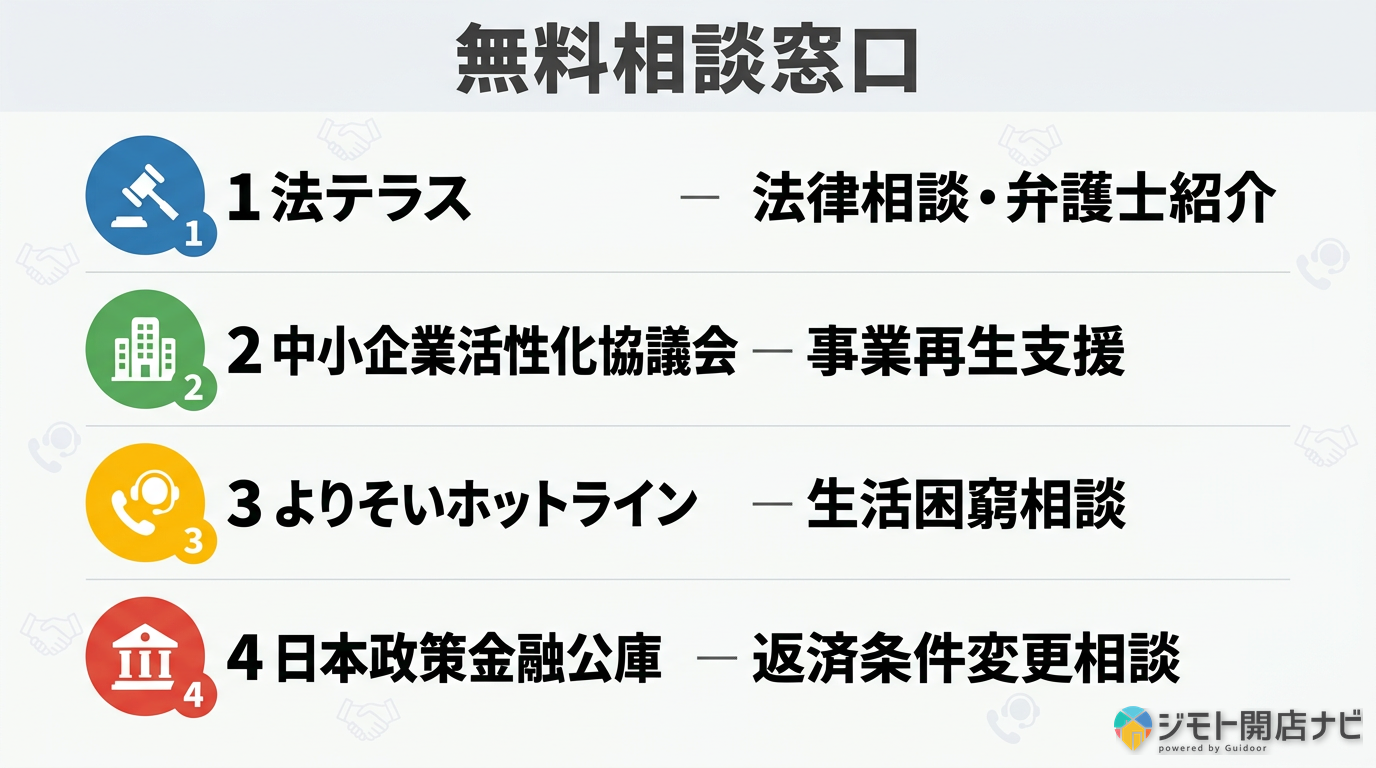 無料相談窓口一覧