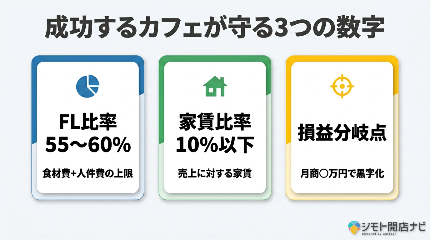成功するカフェの3つの経営数字